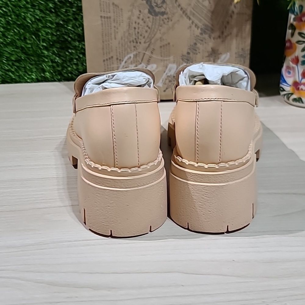 Free People Lyra Lug Sole Loafer - Cantaloupe EU 38 M New - Picture 4 of 9